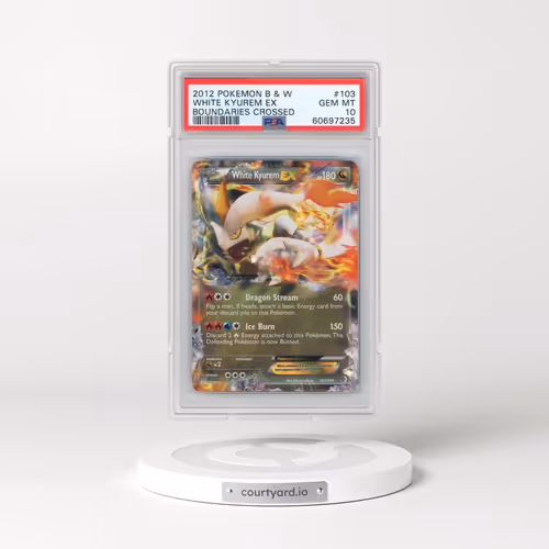 2012 Pokémon Black & White Boundaries Crossed #103 White Kyurem EX - Holo (PSA 10 GEM MINT)