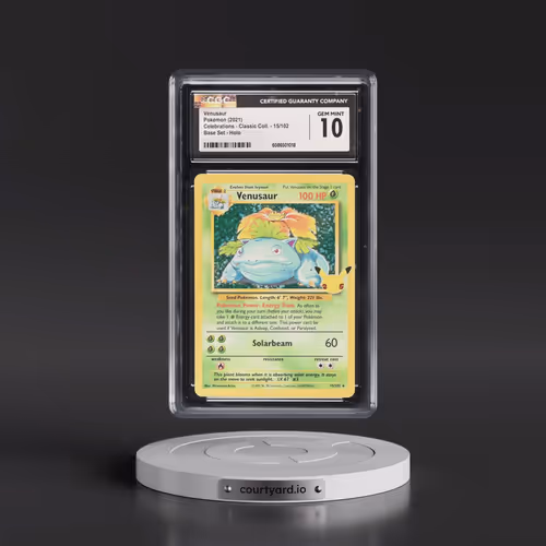 2021 Celebrations - Classic Collection #15/102 Venusaur - Base Set Holo (CGC 10 GEM MINT)