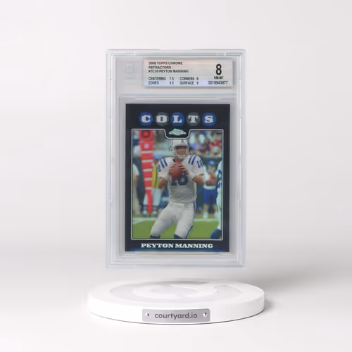 2008 Topps Chrome #TC10 Peyton Manning - Refractor (BGS 8 NM-MT)