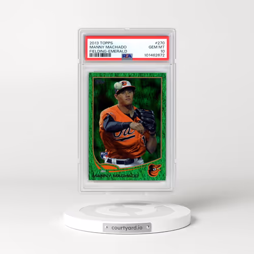 2013 Topps #270 Manny Machado - Fielding-Emerald (PSA 10 GEM MINT)