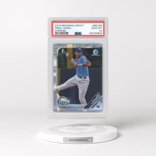 2019 Bowman Draft #BDC66 Greg Jones - Chrome (PSA 10 GEM MINT)