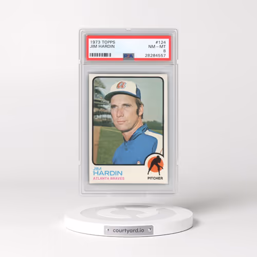 1973 Topps #124 Jim Hardin (PSA 8 NM-MT)