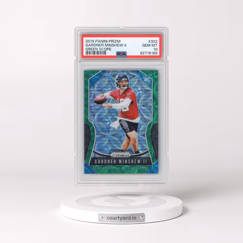 2019 Panini Prizm #322 Gardner Minshew II - Green Scope (PSA 10 GEM MINT)