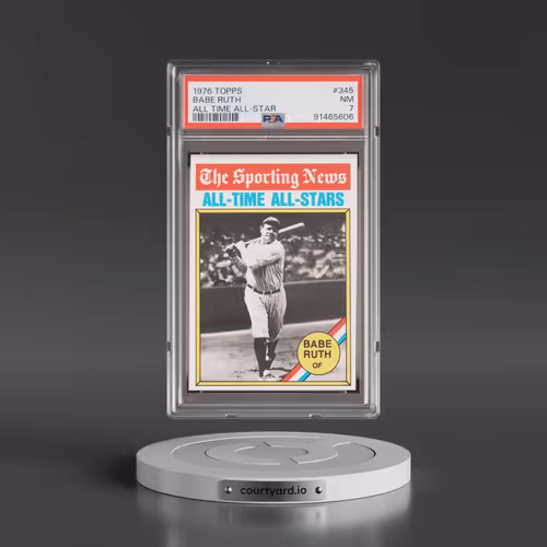 1976 Topps #345 Babe Ruth - All Time All-Star (PSA 7 NM)