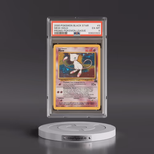2000 Pokémon Promo Black Star #9 Mew - Holo Pokemon League (PSA 6 EX-MT)