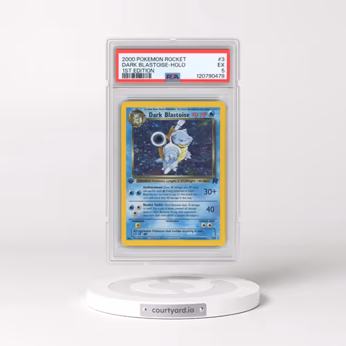 2000 Pokémon Rocket #3 Dark Blastoise - 1st Edition Holo (PSA 5 EX)