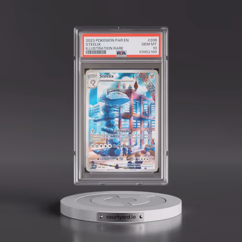 2023 Pokémon Par EN-Paradox Rift #208 Steelix - Illustration Rare (PSA 10 GEM MINT)