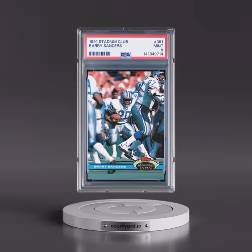 1991 Stadium Club #361 Barry Sanders (PSA 9 MINT)
