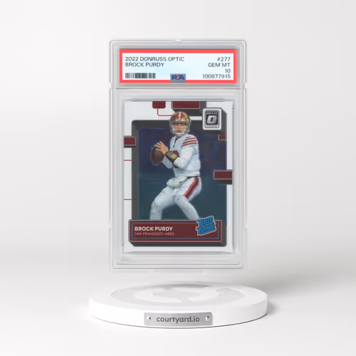 2022 Panini Donruss Optic #277 Brock Purdy (PSA 10 GEM MINT)