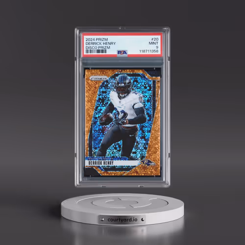2024 Panini Prizm #20 Derrick Henry - Disco Prizm (PSA 9 MINT)