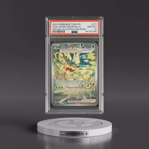 2024 Pokémon Twm EN-Twilight Masquerade #211 Teal Mask Ogerpon EX - Holo Special Illustration Rare (