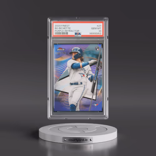 2020 Finest #27 Bo Bichette - Purple Refractor (PSA 10 GEM MINT)