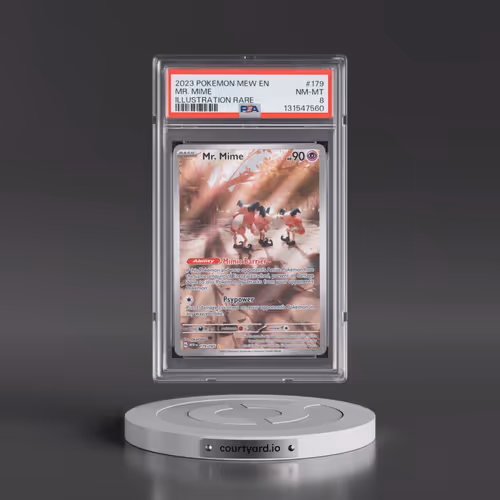 2023 Pokémon Mew EN-151 #179 Mr. Mime - Illustration Rare (PSA 8 NM-MT)