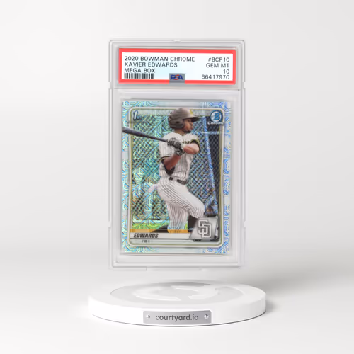 2020 Bowman Chrome Mega Box #BCP10 Xavier Edwards (PSA 10 GEM MINT)