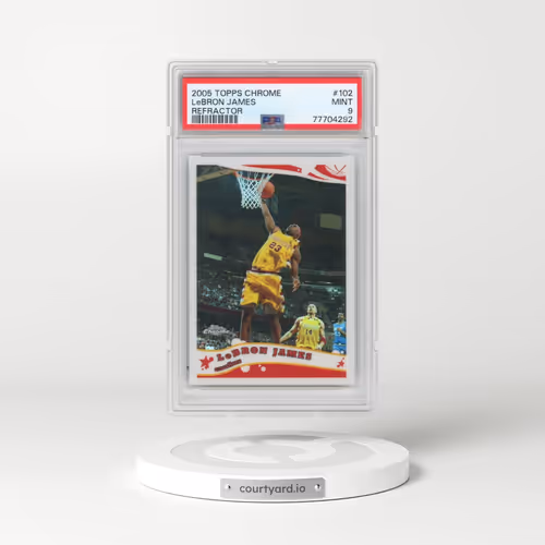 2005 Topps Chrome #102 LeBron James - Refractor (PSA 9 MINT)