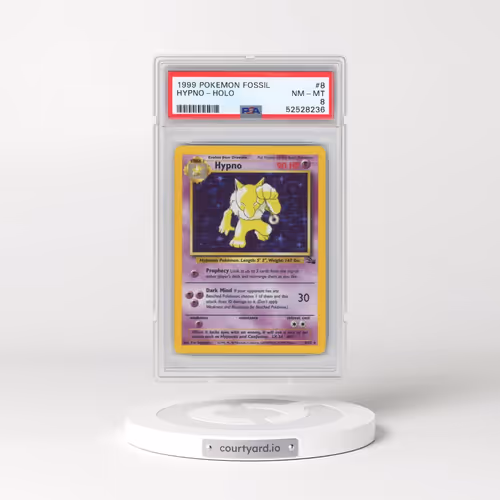 1999 Pokémon Fossil #8 Hypno - Holo (PSA 8 NM-MT)