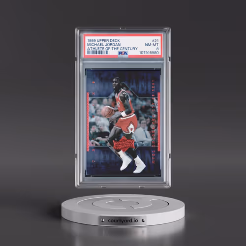1999 Upper Deck MJ Athlete of the Century #21 Michael Jordan (PSA 8 NM-MT)