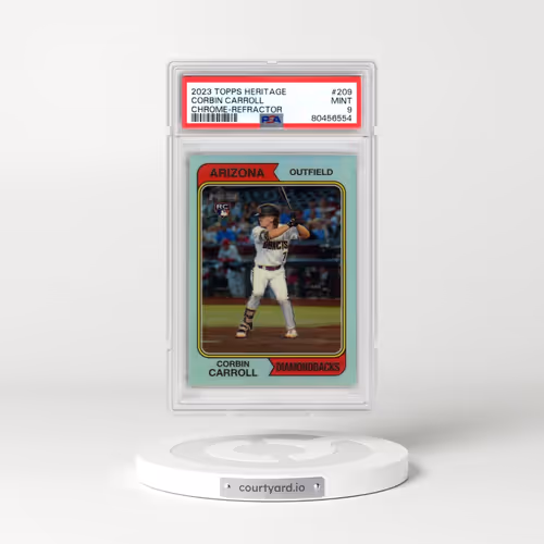 2023 Topps Heritage #209 Corbin Carroll - Chrome-Refractor (PSA 9 MINT)