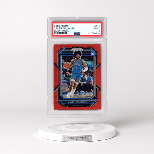 2022 Panini Prizm #246 Jalen Williams - Ruby Wave (PSA 9 MINT)