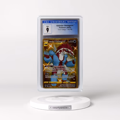 2020 Vivid Voltage #198/185 Galarian Obstagoon - Secret Rare Holo (CGC 9 MINT)