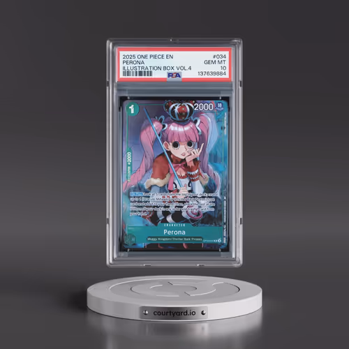 2025 One Piece Promos #034 Perona - Illustration Box Vol.4 (PSA 10 GEM MINT)