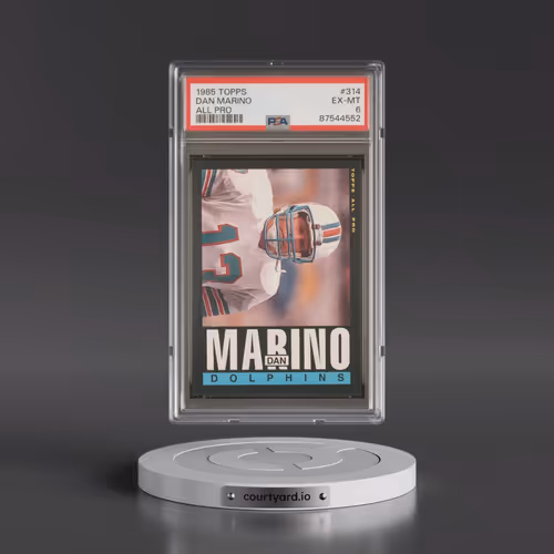 1985 Topps #314 Dan Marino - All Pro (PSA 6 EX-MT)