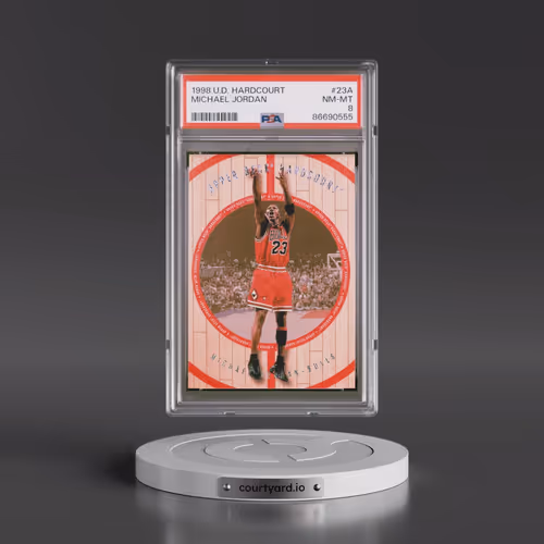 1998 Upper Deck Hardcourt #23A Michael Jordan (PSA 8 NM-MT)