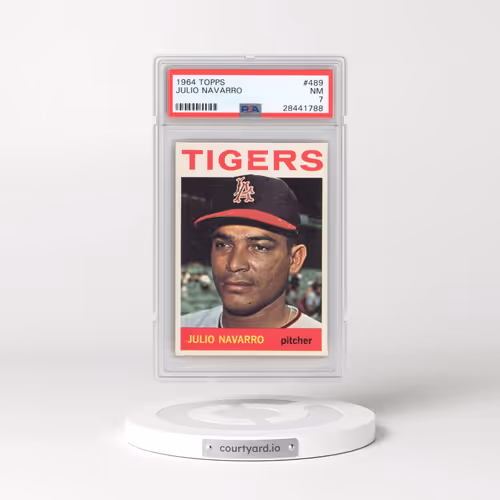 1964 Topps #489 Julio Navarro (PSA 7 NM)