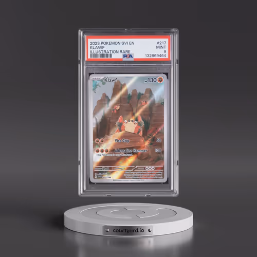 2023 Pokémon Svi EN-Scarlet & Violet #217 Klawf - Illustration Rare (PSA 9 MINT)