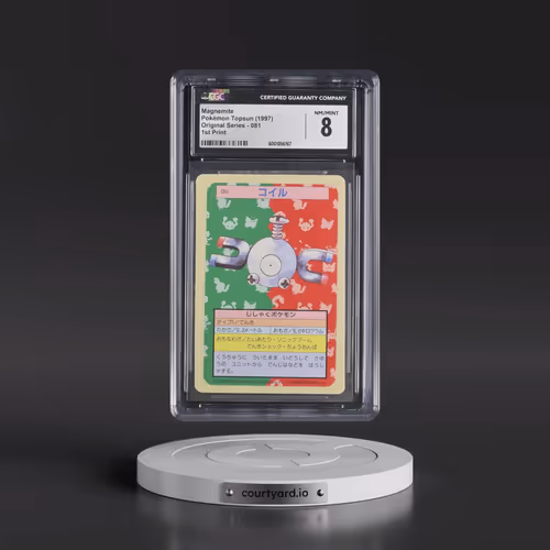 1997 (Only One Pokémon) Original Series #081 Magnemite - (Blue Back) 1st Print (CGC 8 NM-MT)
