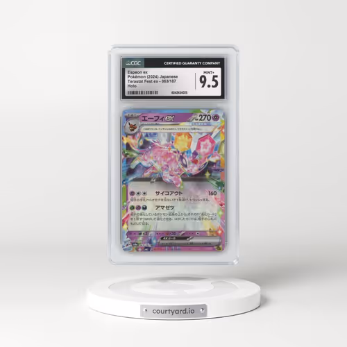2024 Pokémon Sv8a-Terastal Fest EX #063 Espeon EX - Holo (CGC 9.5 MINT+)