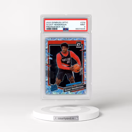 2023 Panini Donruss Optic #239 Scoot Henderson - Premium Box Set (PSA 9 MINT)