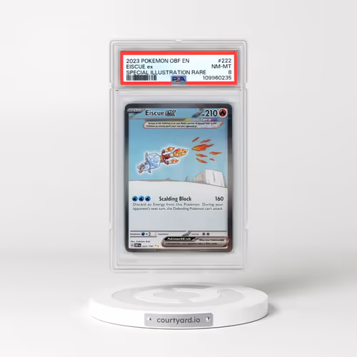 2023 Pokémon Obf EN-Obsidian Flames #222 Eiscue EX - Holo Special Illustration Rare (PSA 8 NM-MT)