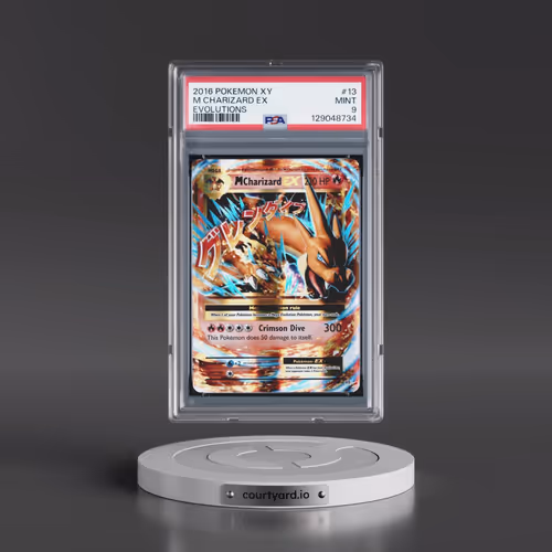 2016 Pokémon XY Evolutions #13 M Charizard EX - Holo (PSA 9 MINT)