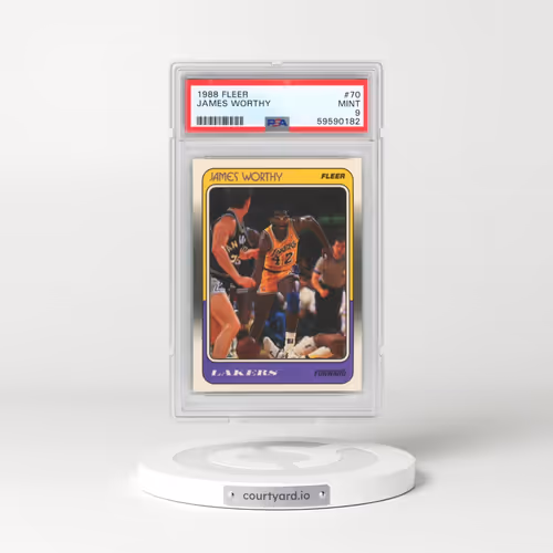 1988 Fleer #70 James Worthy (PSA 9 MINT)