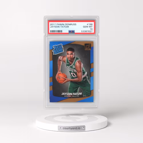 2017 Panini Donruss #198 Jayson Tatum (PSA 10 GEM MINT)