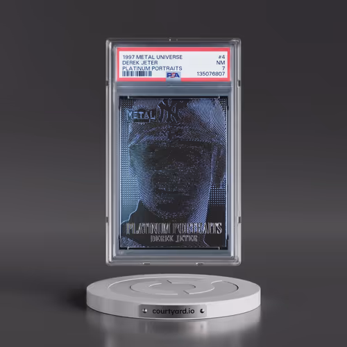 1997 Metal Universe Platinum Portraits #4 Derek Jeter (PSA 7 NM)
