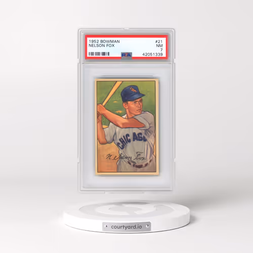 1952 Bowman #21 Nelson Fox (PSA 7 NM)