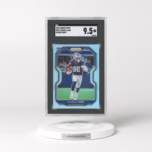 2020 Panini Prizm #334 Ceedee Lamb - Silver Prizm (SGC 9.5 MINT+)