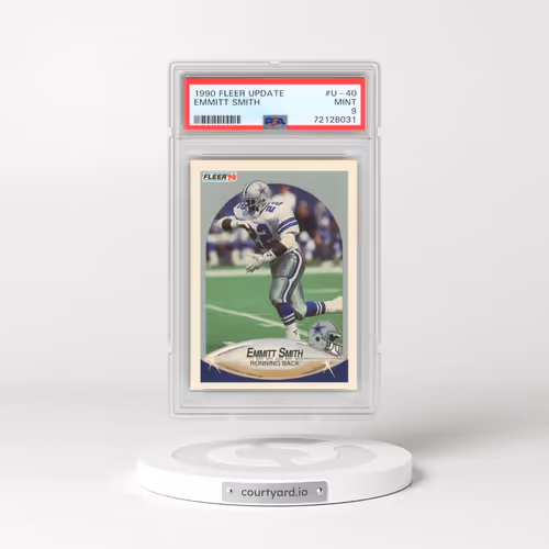 1990 Fleer Update #U-40 Emmitt Smith (PSA 9 MINT)