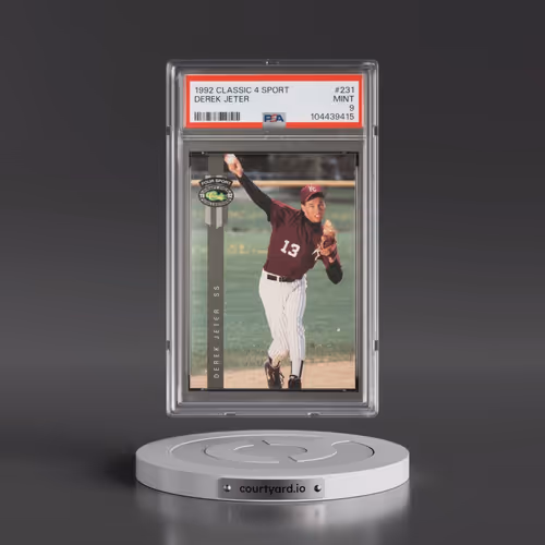 1992 Classic 4 Sport #231 Derek Jeter (PSA 9 MINT)