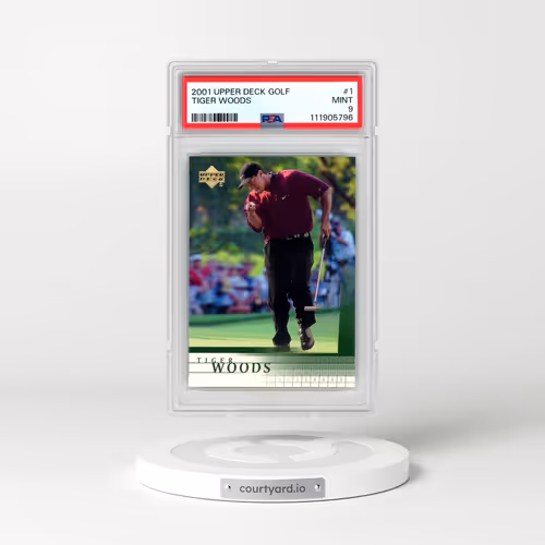 2001 Upper Deck Golf #1 Tiger Woods (PSA 9 MINT)