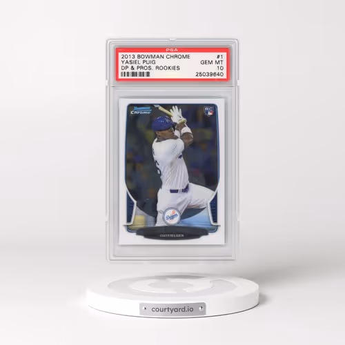 2013 Bowman Chrome Draft Picks & Prospects Rookies #1 Yasiel Puig (PSA 10 GEM MINT)