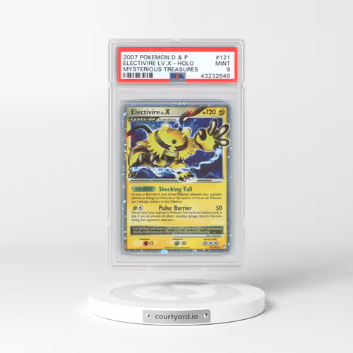 2007 Pokémon Diamond & Pearl Mysterious Treasures #121 Electivire LV.X - Holo (PSA 9 MINT)
