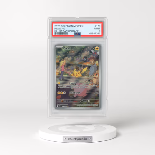 2023 Pokémon Mew EN-151 #173 Pikachu - Illustration Rare (PSA 9 MINT)