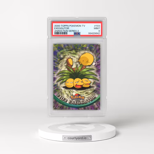 2000 Topps Pokémon TV Animation Series 2 #103 Exeggutor (PSA 9 MINT)