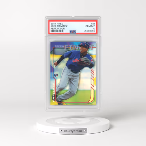 2014 Finest #81 Jose Ramirez - Refractor (PSA 10 GEM MINT)