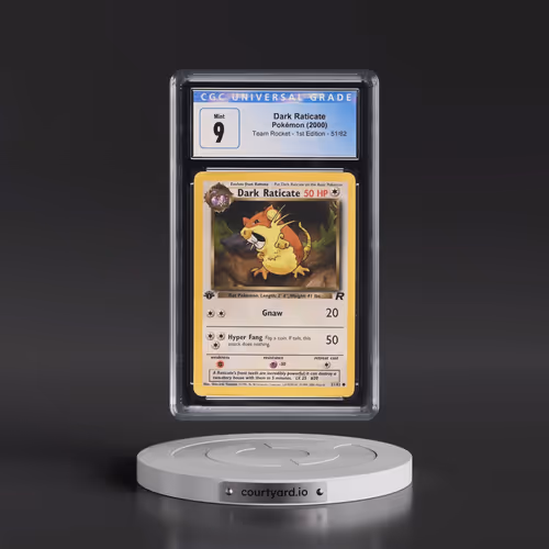 2000 Team Rocket #51/82 Dark Raticate - 1st Edition 1st Edition (CGC 9 MINT)