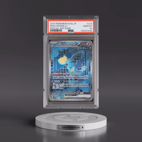 2024 Pokémon Sv8a-Terastal Fest EX #214 Iron Crown EX - Holo Special Art Rare (PSA 10 GEM MINT)