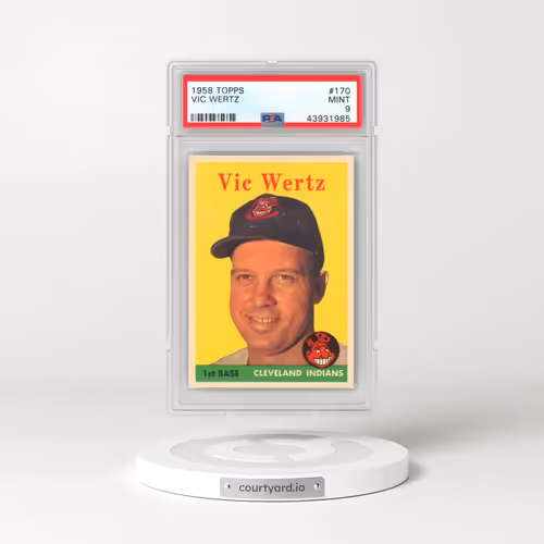 1958 Topps #170 Vic Wertz (PSA 9 MINT)